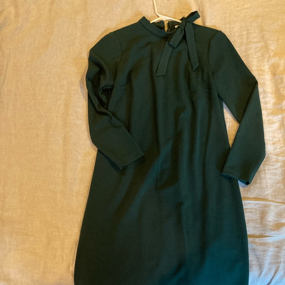 Calvin Klein Green Dress with bow - Picture 3 of 5